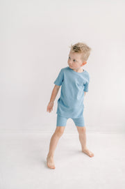 Shorts and Tee Set in Sky Blue